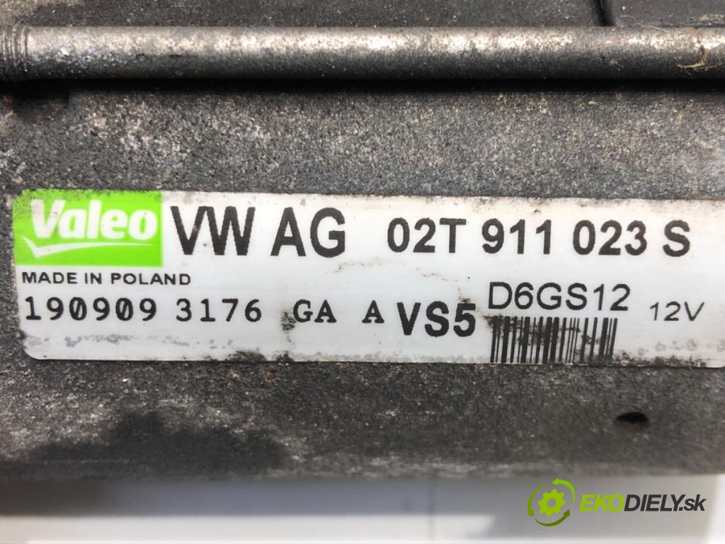 SKODA ROOMSTER (5J7) 2006 - 2015    1.2 51 kW [70 KM] benzyna 2007 - 2015  Štartér 02T911023S (Štartéry)