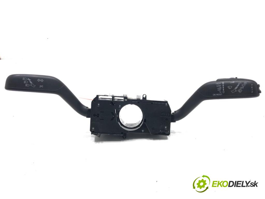 SKODA ROOMSTER (5J7) 2006 - 2015    1.2 51 kW [70 KM] benzyna 2007 - 2015  Prepínač kombinovaný 7H0953503GC (Prepínače, spínače, tlačidlá a ovládače kúrenia)