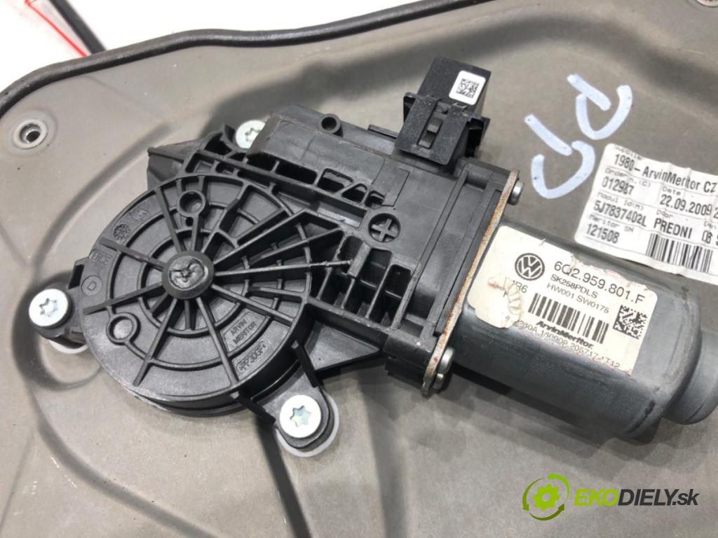 SKODA ROOMSTER (5J7) 2006 - 2015    1.2 51 kW [70 KM] benzyna 2007 - 2015  mechanismus okna pravý přední část 6Q2959801F