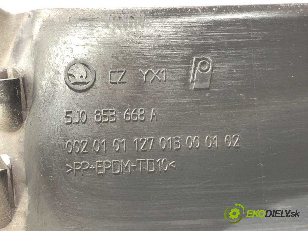 SKODA ROOMSTER (5J7) 2006 - 2015    1.2 51 kW [70 KM] benzyna 2007 - 2015  mřížka maska 5J0853668A (Mřížky (masky) chladičů)