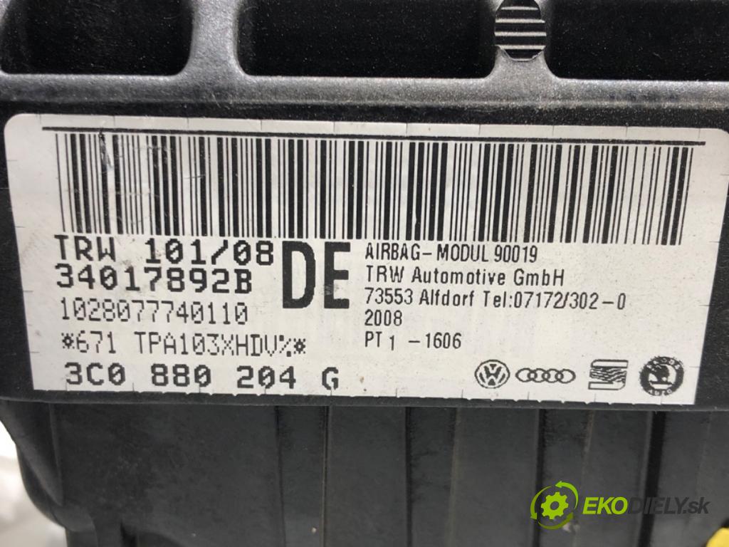 VW PASSAT B6 Variant (3C5) 2005 - 2011    2.0 TDI 103 kW [140 KM] olej napędowy 2005 - 2009  AirBag spolujazdca 3C0880204G (Airbagy)