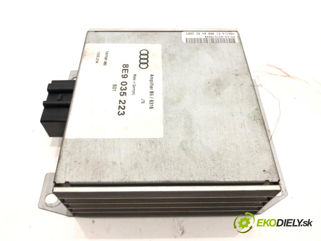 AUDI A4 B6 Avant (8E5) 2000 - 2005    1.9 TDI 96 kW [130 KM] olej napędowy 2001 - 2004  Zosilňovač 8E9035223 (Zosilňovače)