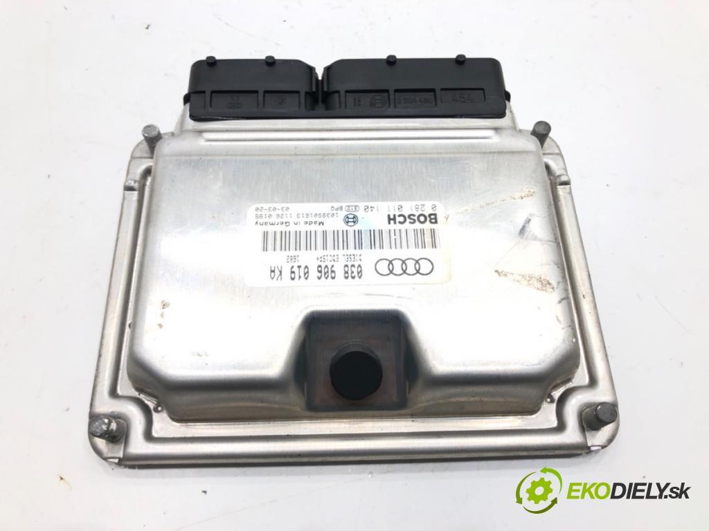 AUDI A4 B6 Avant (8E5) 2000 - 2005    1.9 TDI 96 kW [130 KM] olej napędowy 2001 - 2004  riadiaca jednotka Motor 038906019KA (Riadiace jednotky)