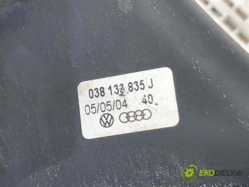AUDI A4 B6 Avant (8E5) 2000 - 2005    1.9 TDI 96 kW [130 KM] olej napędowy 2001 - 2004  Obal filtra vzduchu 038133835J (Obaly filtrov vzduchu)