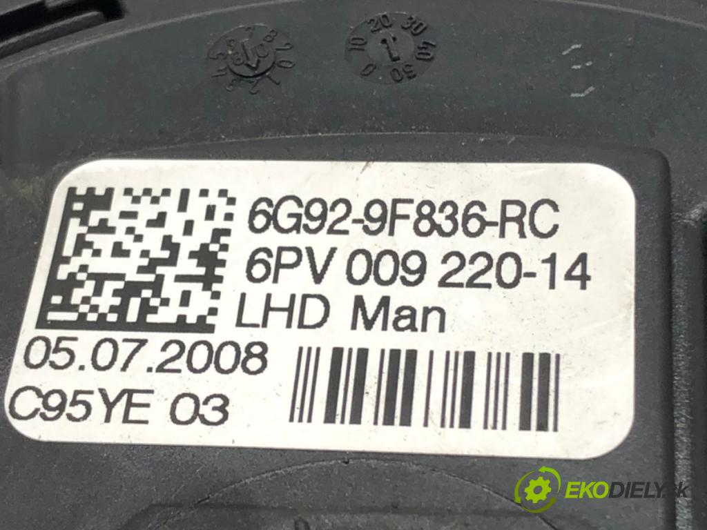 FORD MONDEO IV Turnier (BA7) 2007 - 2015    2.0 TDCi 103 kW [140 KM] olej napędowy 2007 - 2015  Potenciometer plynu 6G92-9F836-RC (Pedále)