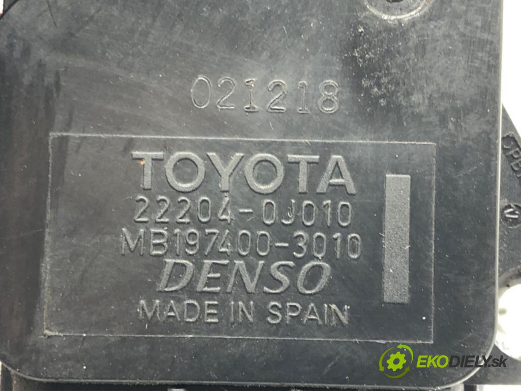 TOYOTA YARIS (_P1_) 1999 - 2005    1.0 (SCP10_) 48 kW [65 KM] benzyna 2003 - 2005  Váha vzduchu 22204-0J010 (Váhy vzduchu)