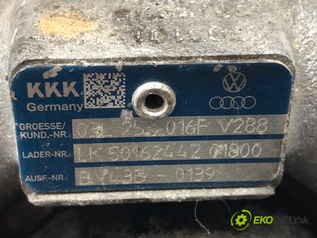 VW PASSAT B6 Variant (3C5) 2005 - 2011    2.0 BlueTDI 105 kW [143 KM] olej napędowy 2009 - 2010  turbo 03L253016F (Turbodúchadla (kompletní))
