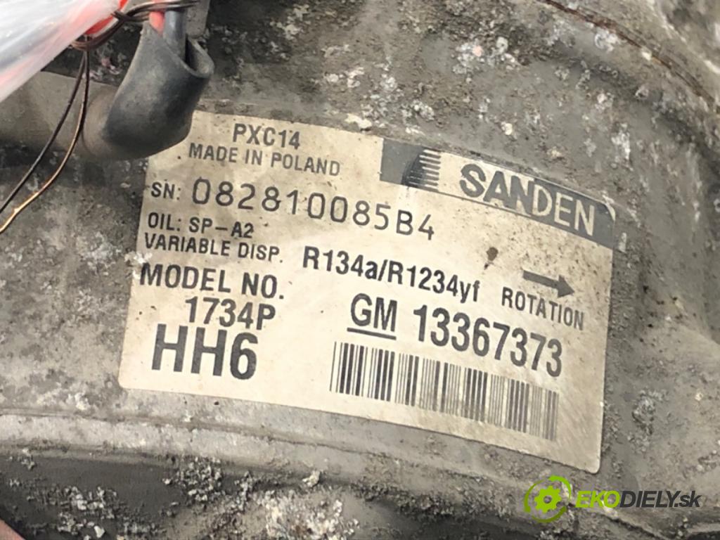 OPEL INSIGNIA A Sports Tourer (G09) 2008 - 2017    2.0 CDTI (35) 125 kW [170 KM] olej napędowy 2014 - 2016  Kompresor klimatizácie 13367373 (Kompresory klimatizácie)