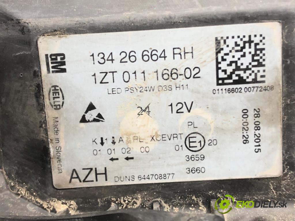 OPEL INSIGNIA A Sports Tourer (G09) 2008 - 2017    2.0 CDTI (35) 125 kW [170 KM] olej napędowy 2014 - 2016  Svetlomet pravy predný 13426664