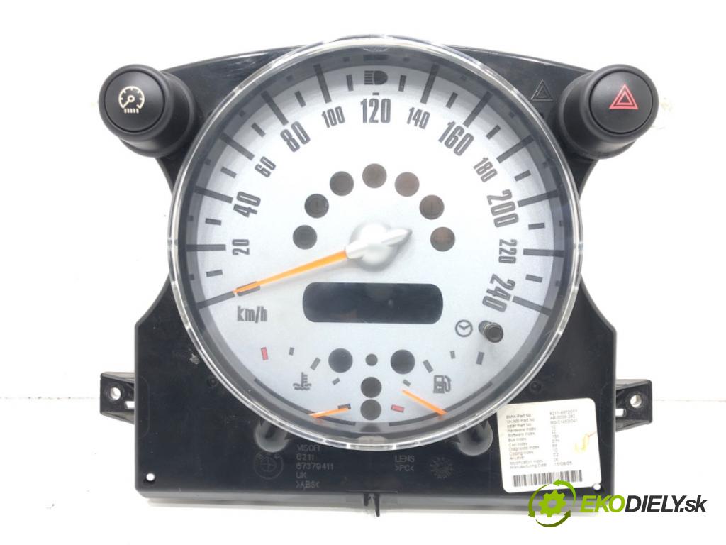 MINI MINI (R50, R53) 2001 - 2006    One 66 kW [90 KM] benzyna 2001 - 2006  Prístrojovka 6972077 (Prístrojové dosky, displeje)