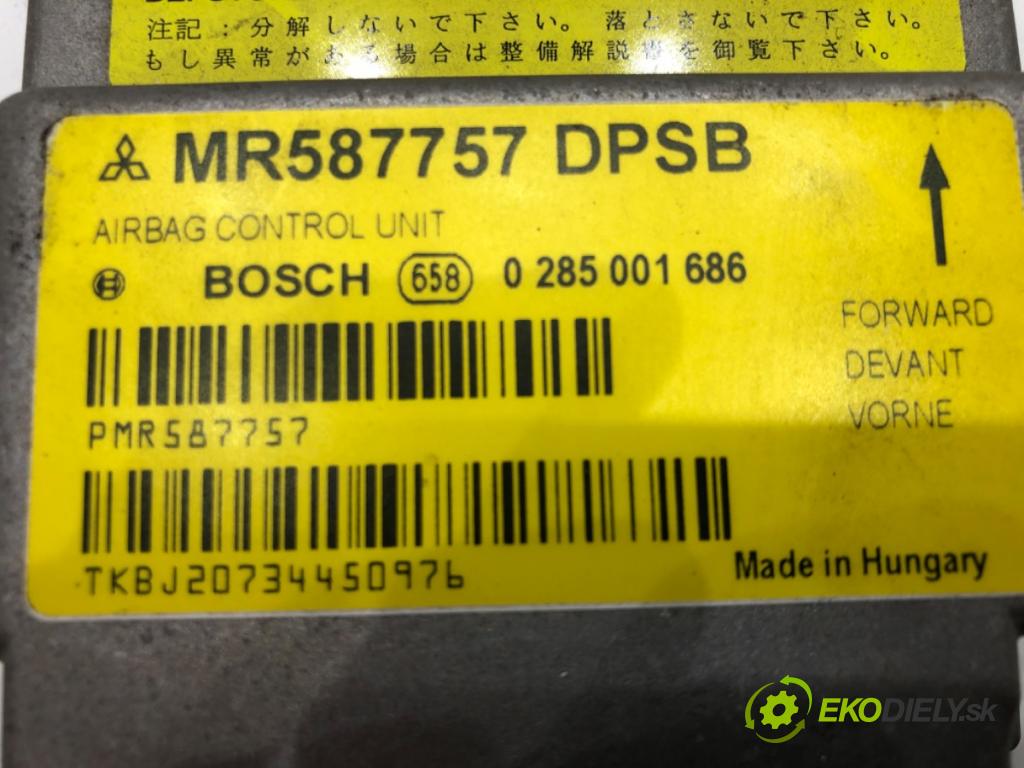 MITSUBISHI COLT VI (Z3_A, Z2_A) 2002 - 2012    1.1 55 kW [75 KM] benzyna 2004 - 2012  senzor airbag 0285001686 (Snímače)