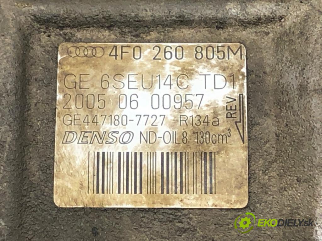 AUDI A6 C6 Avant (4F5) 2004 - 2011    2.0 TFSI 125 kW [170 KM] benzyna 2005 - 2011  Kompresor klimatizácie 4F0260805M (Kompresory klimatizácie)