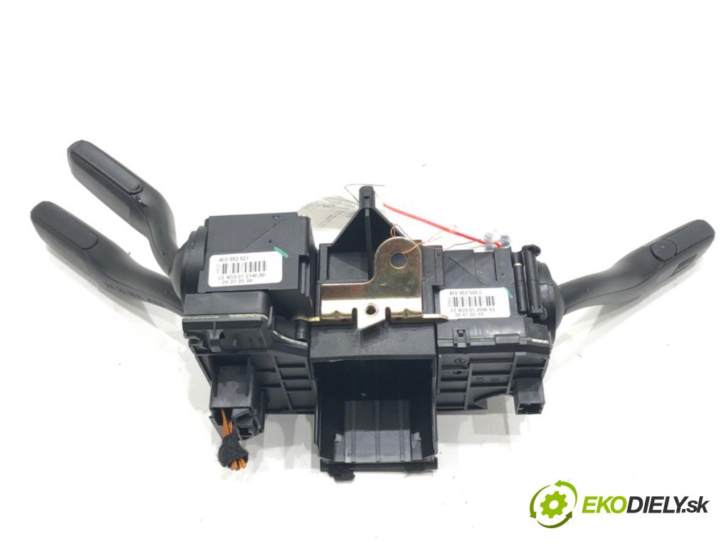 AUDI A6 C6 Avant (4F5) 2004 - 2011    2.0 TFSI 125 kW [170 KM] benzyna 2005 - 2011  Prepínač kombinovaný 4F0953549A (Prepínače, spínače, tlačidlá a ovládače kúrenia)
