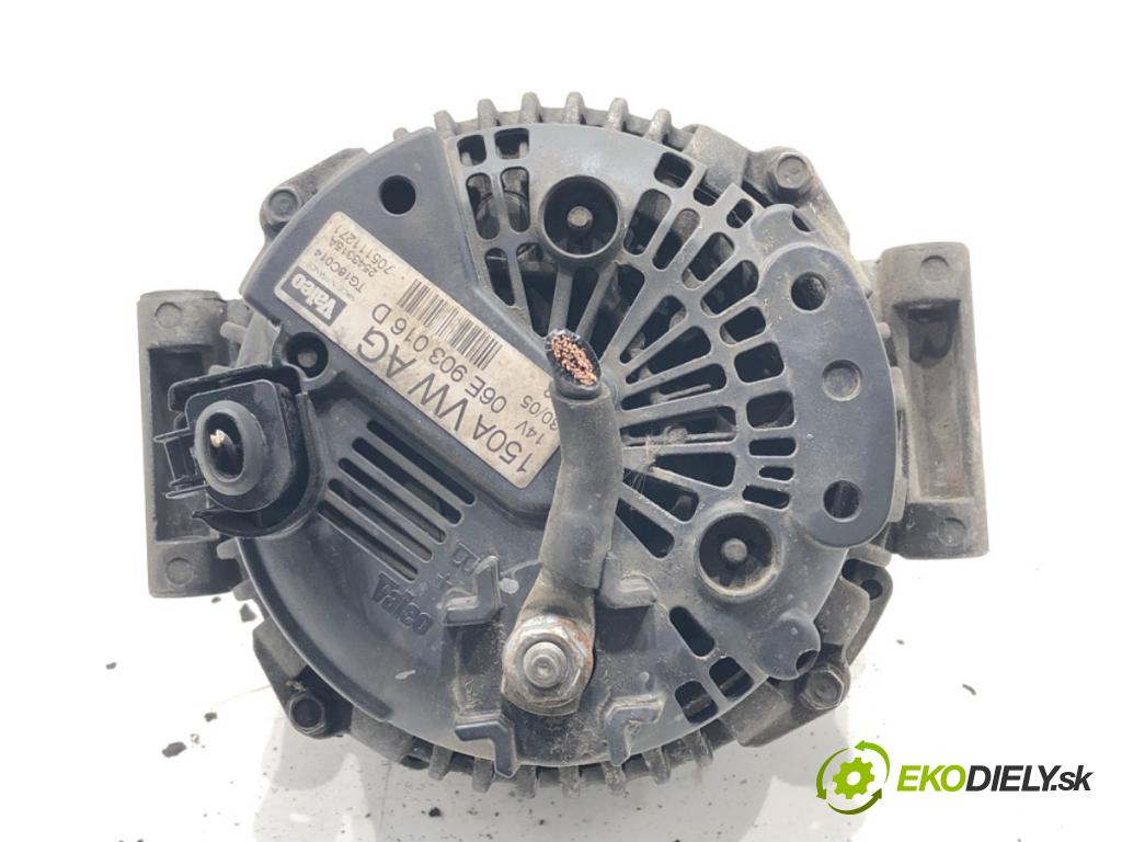 AUDI A6 C6 Avant (4F5) 2004 - 2011    2.0 TFSI 125 kW [170 KM] benzyna 2005 - 2011  Alternátor 06E903016D (Alternátory)
