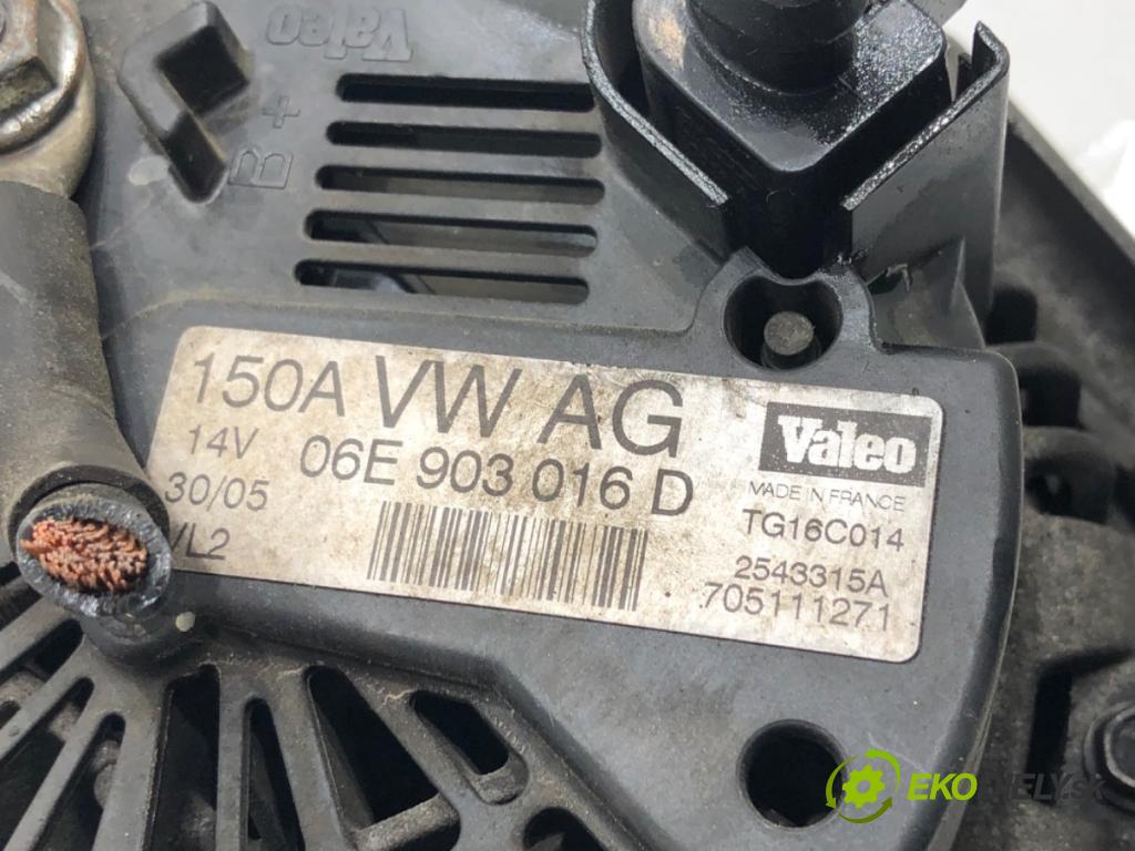 AUDI A6 C6 Avant (4F5) 2004 - 2011    2.0 TFSI 125 kW [170 KM] benzyna 2005 - 2011  Alternátor 06E903016D (Alternátory)
