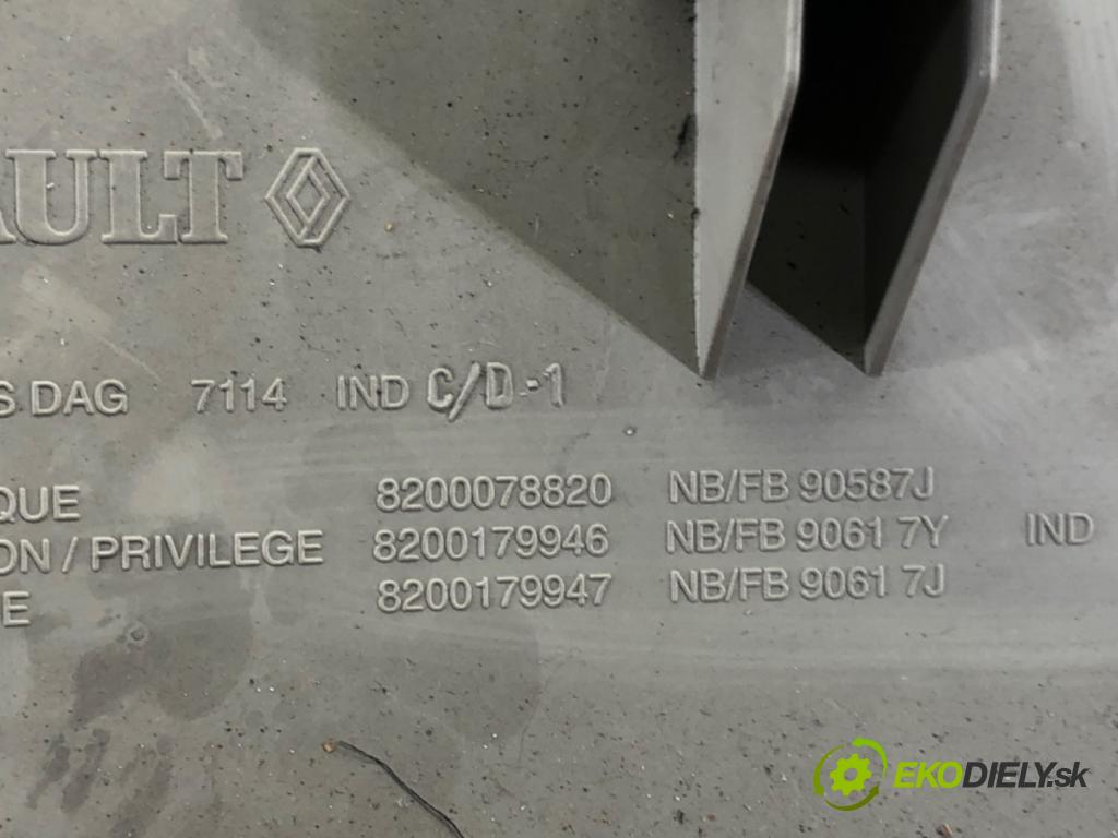 RENAULT MEGANE II (BM0/1_, CM0/1_) 2001 - 2012    1.5 dCi (BM1F, CM1F) 63 kW [86 KM] olej napędowy 2005 - 2008  Priehradka, kastlík spolujazdca  (Priehradky, kastlíky)