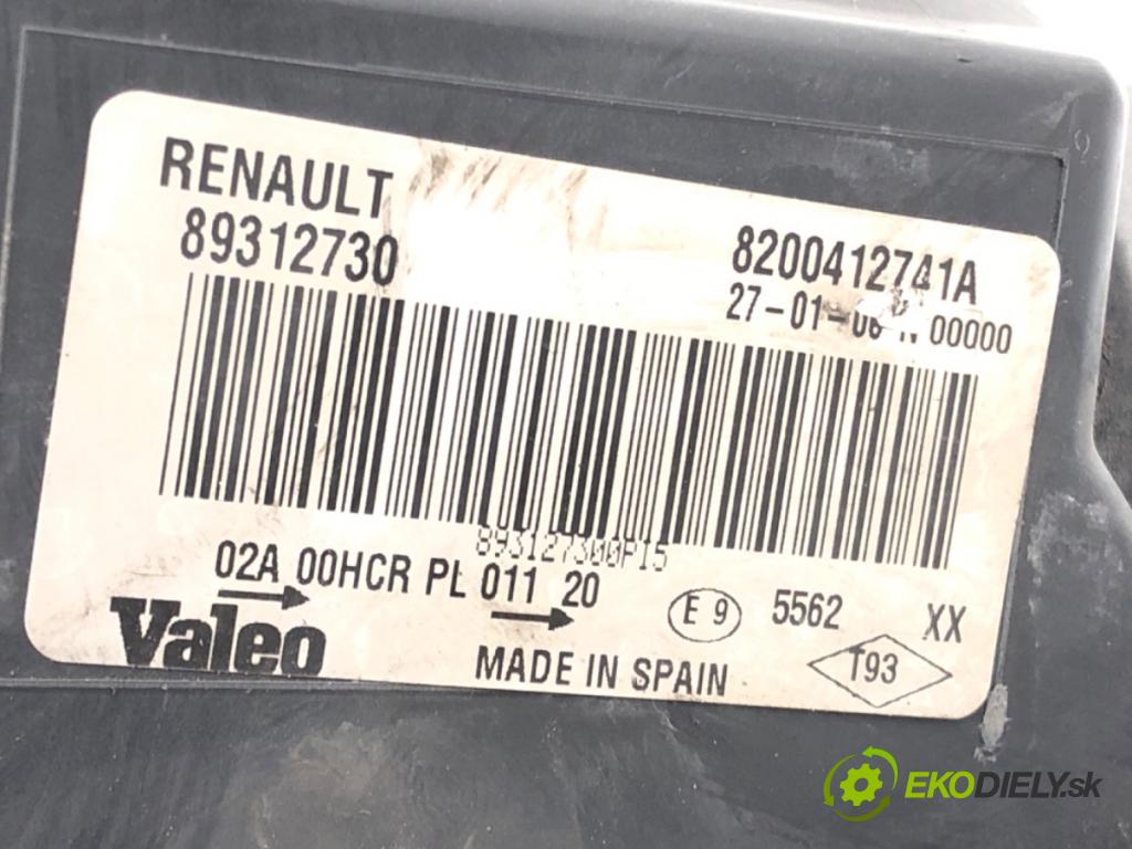 RENAULT MEGANE II (BM0/1_, CM0/1_) 2001 - 2012    1.5 dCi (BM1F, CM1F) 63 kW [86 KM] olej napędowy 2005 - 2008  Svetlomet ľavy predný 8200412741A
