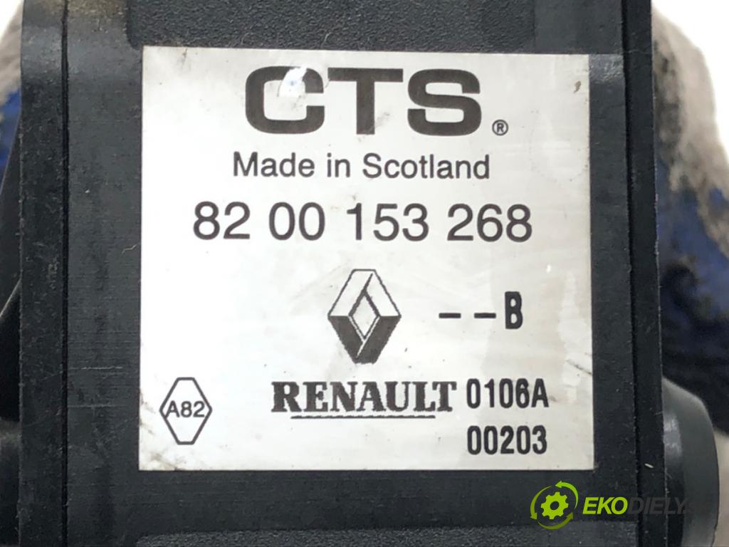 RENAULT MEGANE II (BM0/1_, CM0/1_) 2001 - 2012    1.5 dCi (BM1F, CM1F) 63 kW [86 KM] olej napędowy 2005 - 2008  Potenciometer plynu 8200153268 (Pedále)