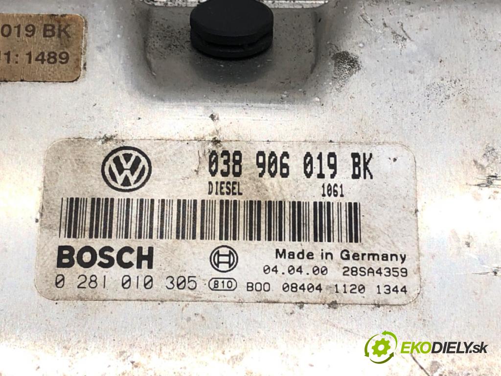 VW PASSAT B5 (3B2) 1996 - 2001    1.9 TDI 85 kW [115 KM] olej napędowy 1998 - 2000  riadiaca jednotka Motor 038906019BK (Riadiace jednotky)