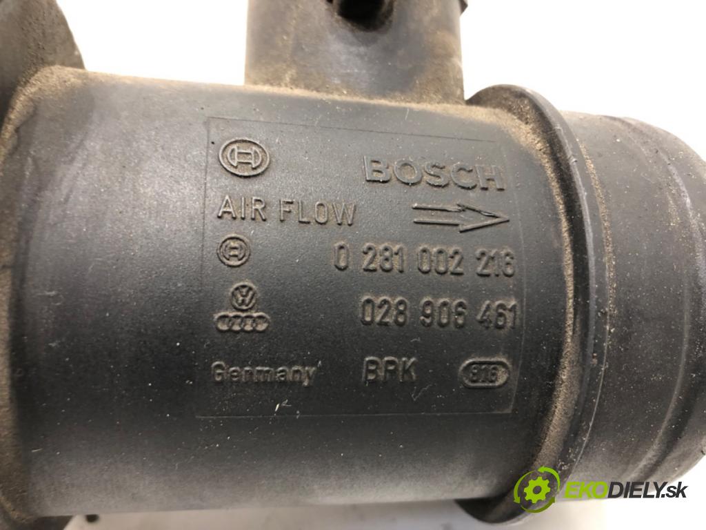 VW PASSAT B5 (3B2) 1996 - 2001    1.9 TDI 85 kW [115 KM] olej napędowy 1998 - 2000  Váha vzduchu 0281002216 (Váhy vzduchu)