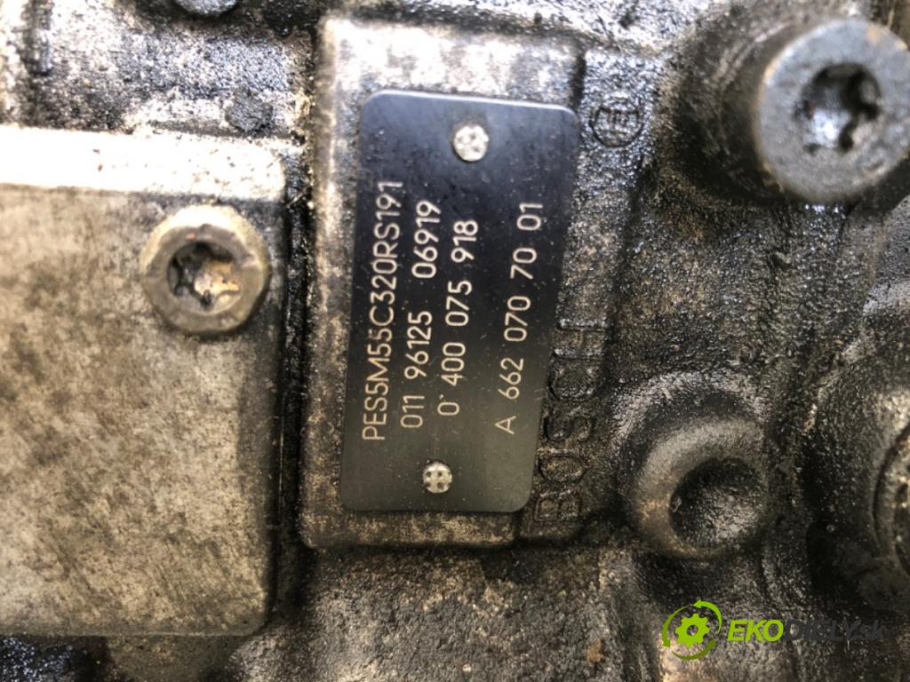 DAEWOO MUSSO (FJ) 1998 - 2022    2.9 D 4x4 73 kW [99 KM] olej napędowy 1999 - 1999  Pumpa vstrekovacia A6620707001 0400075918 (Vstrekovacie čerpadlá)