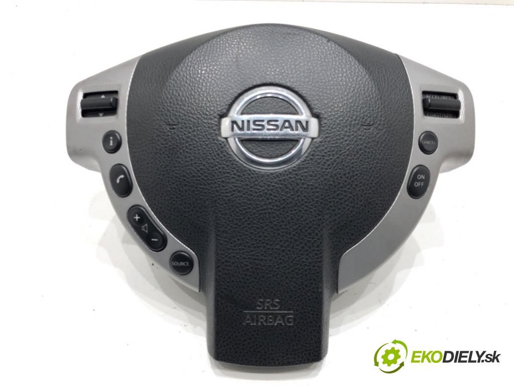 NISSAN QASHQAI / QASHQAI +2 I (J10, NJ10, JJ10E) 2006 - 2014    1.6 84 kW [114 KM] benzyna 2007 - 2013  AirBag volantu 98510-JD16C (Airbagy)