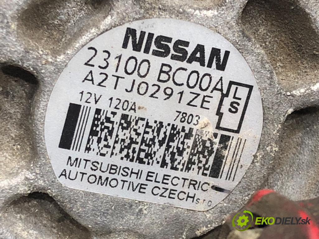 NISSAN QASHQAI / QASHQAI +2 I (J10, NJ10, JJ10E) 2006 - 2014    1.6 84 kW [114 KM] benzyna 2007 - 2013  Alternátor 23100 BC00A (Alternátory)