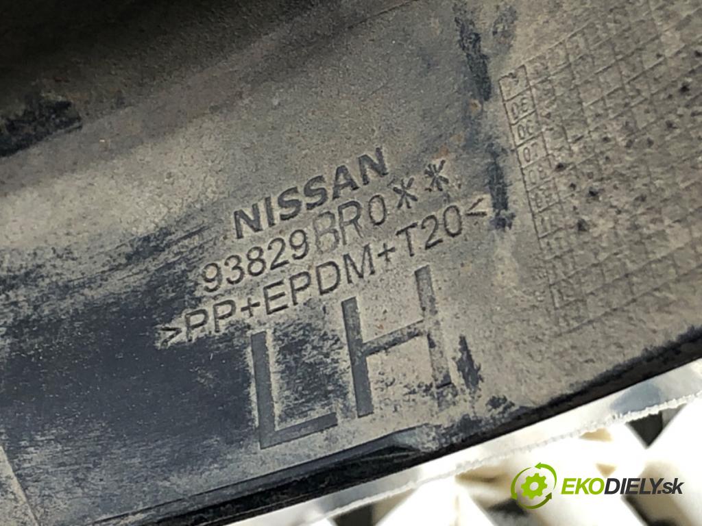 NISSAN QASHQAI / QASHQAI +2 I (J10, NJ10, JJ10E) 2006 - 2014    1.6 84 kW [114 KM] benzyna 2007 - 2013  Lišta blatníka zad ľavá strana 93829BR0 (Lišty)