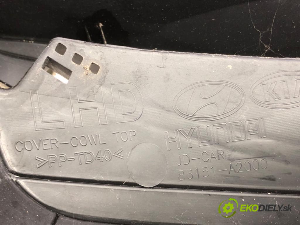 KIA CEED (JD) 2012 - 2018    1.6 CRDi 128 94 kW [128 KM] olej napędowy 2012 - 2018  Torpédo, plast pod čelné okno 86151-A2000 (Torpéda)