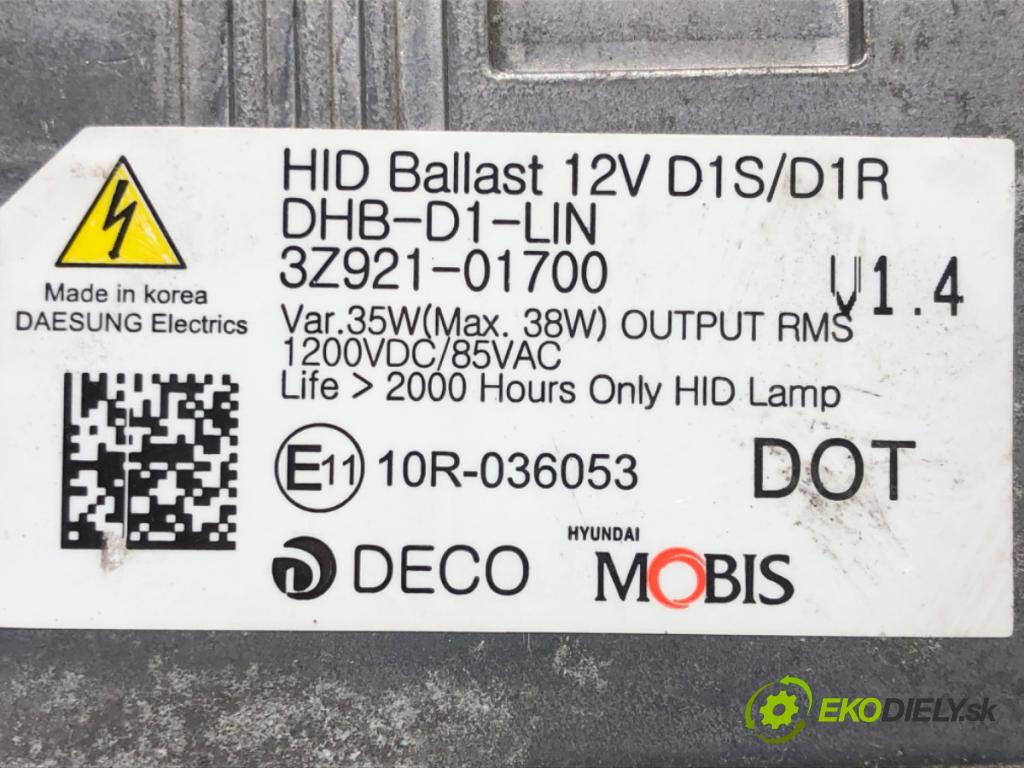 KIA CEED (JD) 2012 - 2018    1.6 CRDi 128 94 kW [128 KM] olej napędowy 2012 - 2018  Menič XENON 3Z921-01700 (Riadiace jednotky xenónu)