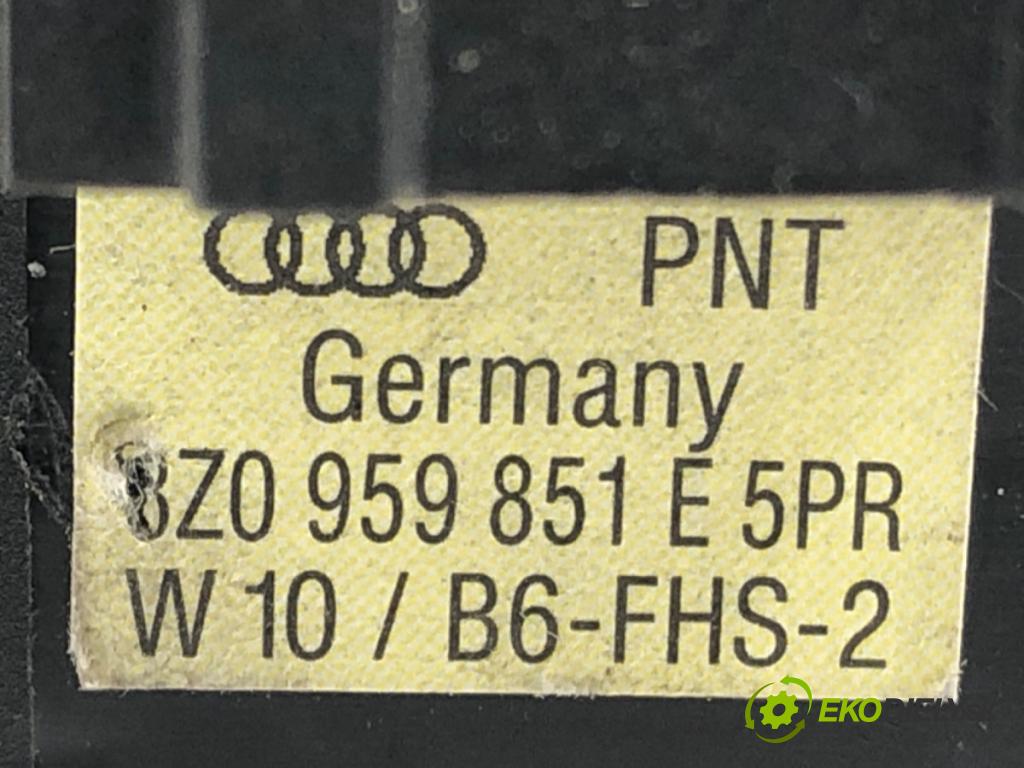 AUDI A4 B6 Avant (8E5) 2000 - 2005    1.9 TDI 96 kW [130 KM] olej napędowy 2001 - 2004  Prepínač okien 8Z0959851E (Prepínače, spínače, tlačidlá a ovládače kúrenia)