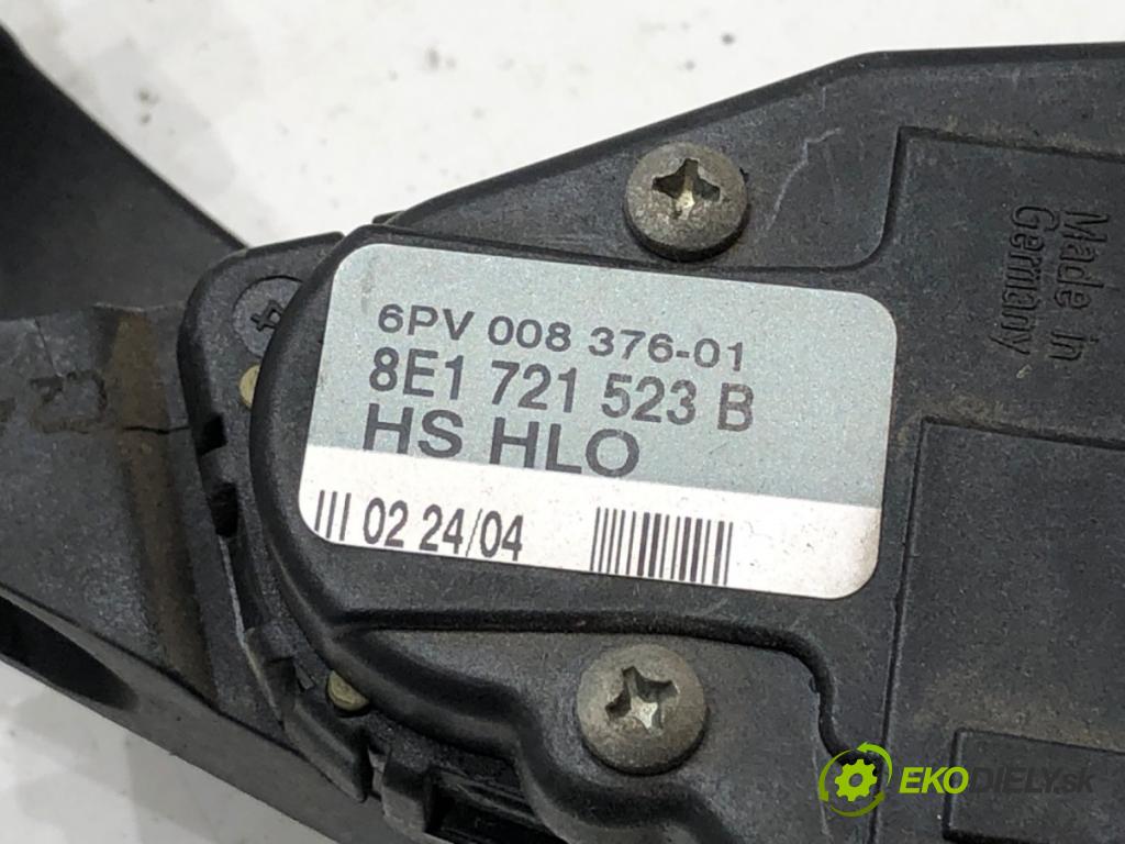 AUDI A4 B6 Avant (8E5) 2000 - 2005    1.9 TDI 96 kW [130 KM] olej napędowy 2001 - 2004  Potenciometer plynu 8E1721523B (Pedále)