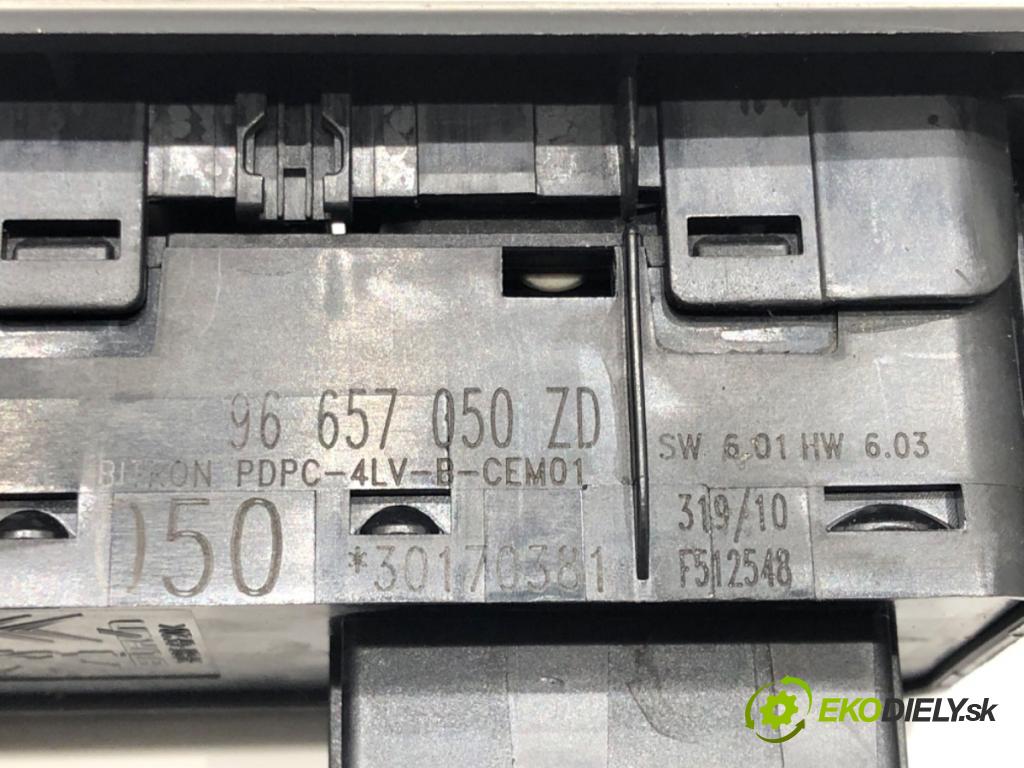 CITROEN C4 II (NC_) 2009 - 2022    1.6 VTi 120 88 kW [120 KM] benzyna 2009 - 2016  Prepínač okien 96657050ZD (Prepínače, spínače, tlačidlá a ovládače kúrenia)