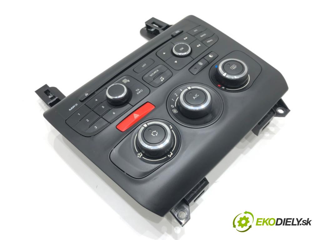 CITROEN C4 II (NC_) 2009 - 2022    1.6 VTi 120 88 kW [120 KM] benzyna 2009 - 2016  Panel ovládania kúrenia 9666395977 (Prepínače, spínače, tlačidlá a ovládače kúrenia)