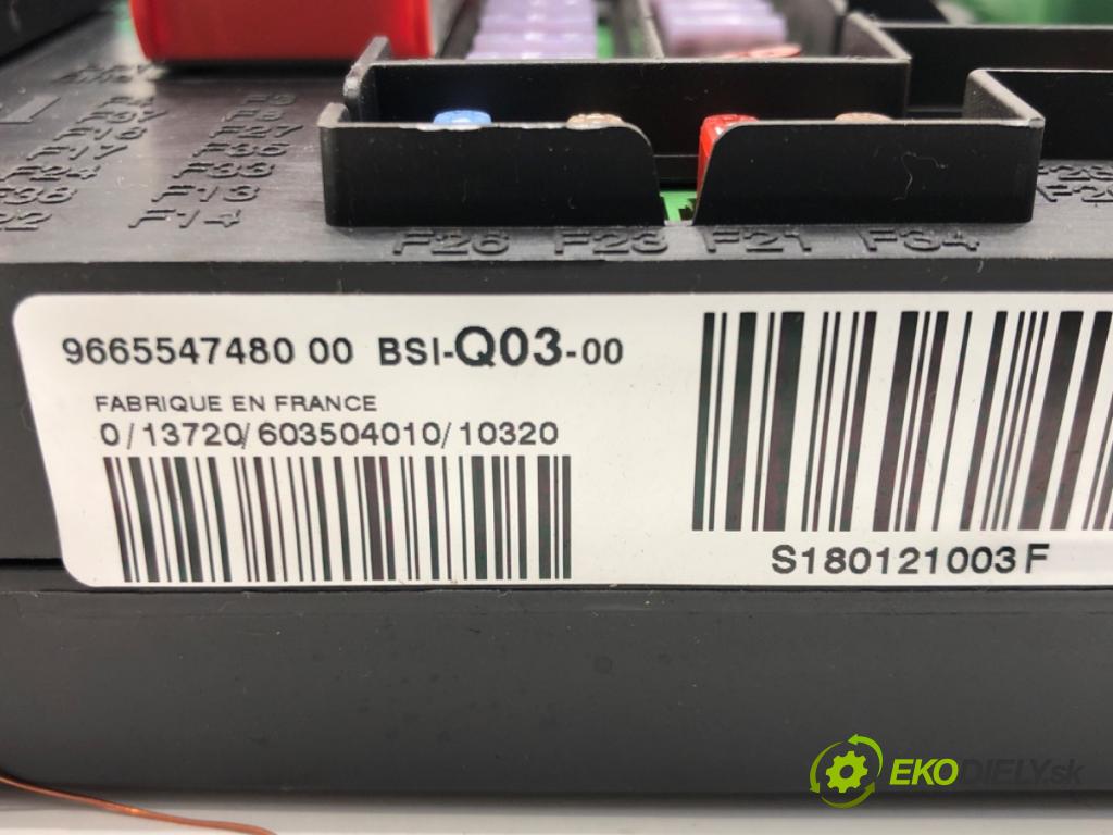 CITROEN C4 II (NC_) 2009 - 2022    1.6 VTi 120 88 kW [120 KM] benzyna 2009 - 2016  modul BSI 9665547480 (Pojistkové skříňky)