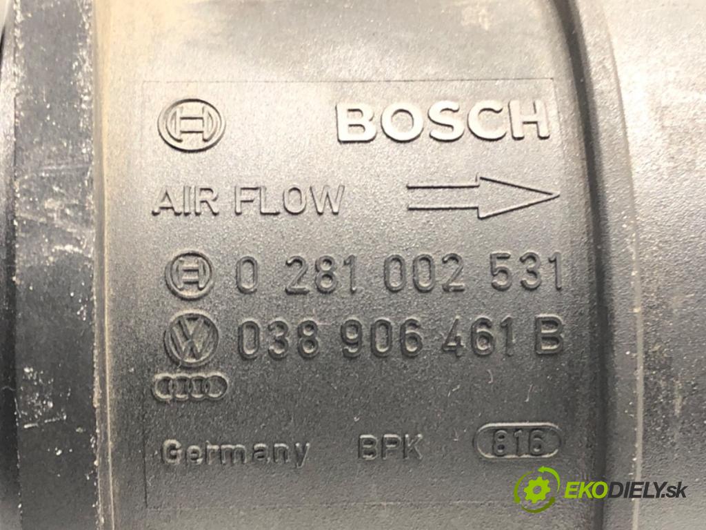 VW PASSAT B6 (3C2) 2005 - 2010    1.9 TDI 77 kW [105 KM] olej napędowy 2005 - 2010  Váha vzduchu 0281002531 038906461B (Váhy vzduchu)