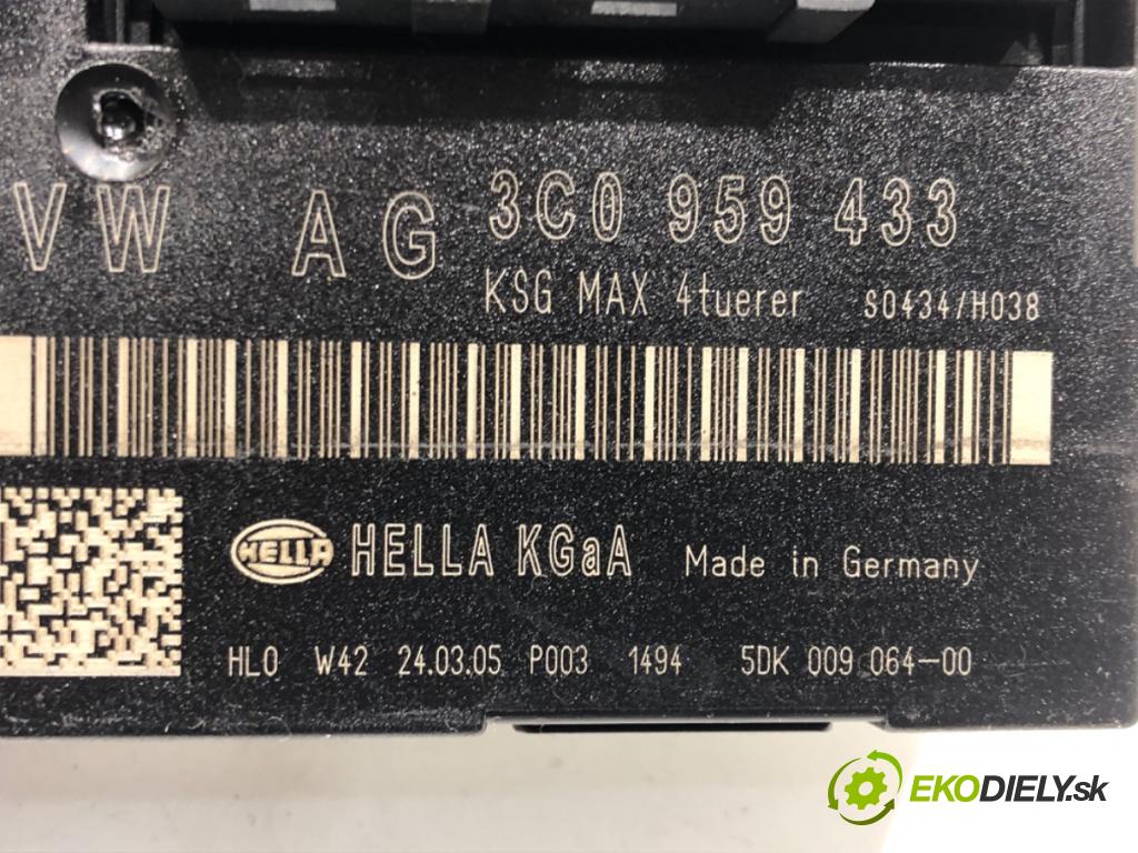 VW PASSAT B6 (3C2) 2005 - 2010    1.9 TDI 77 kW [105 KM] olej napędowy 2005 - 2010  Modul komfortu 3C0959433 (Moduly komfortu)