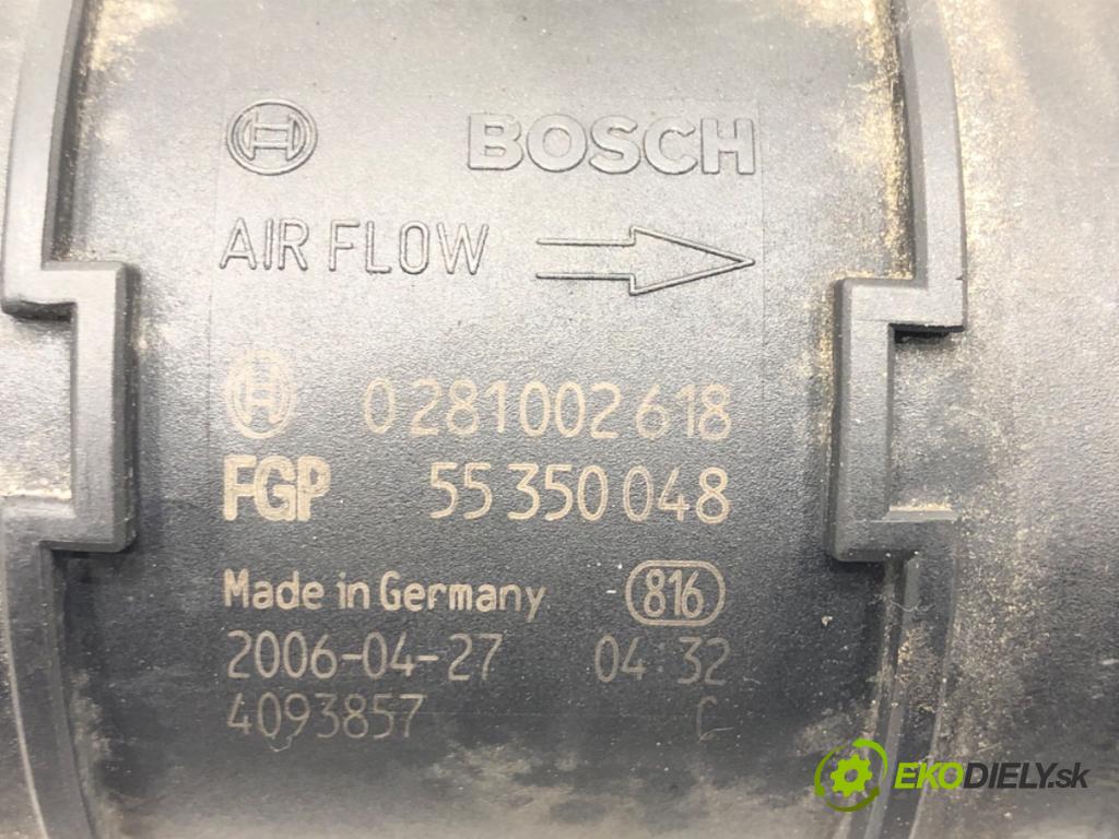 OPEL VECTRA C (Z02) 2002 - 2009    1.9 CDTI (F69) 88 kW [120 KM] olej napędowy 2004 - 2009  Váha vzduchu 0281002618 55350048 (Váhy vzduchu)