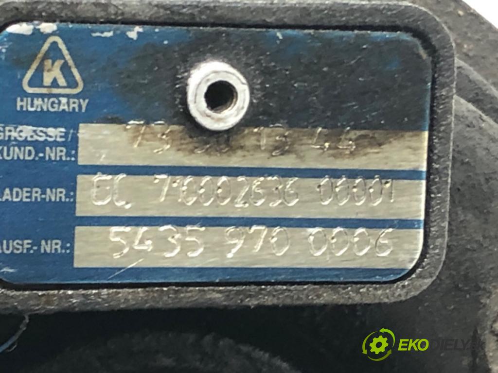 OPEL CORSA C (X01) 2000 - 2009    1.3 CDTI (F08, F68) 51 kW [70 KM] olej napędowy 2003 - 2009  turbo 54359700006 (Turbodúchadla (kompletní))