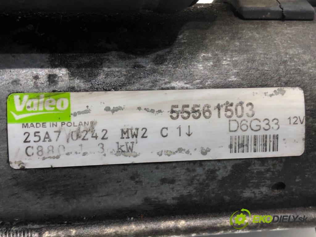 OPEL CORSA C (X01) 2000 - 2009    1.3 CDTI (F08, F68) 51 kW [70 KM] olej napędowy 2003 - 2009  Štartér 55561503 (Štartéry)