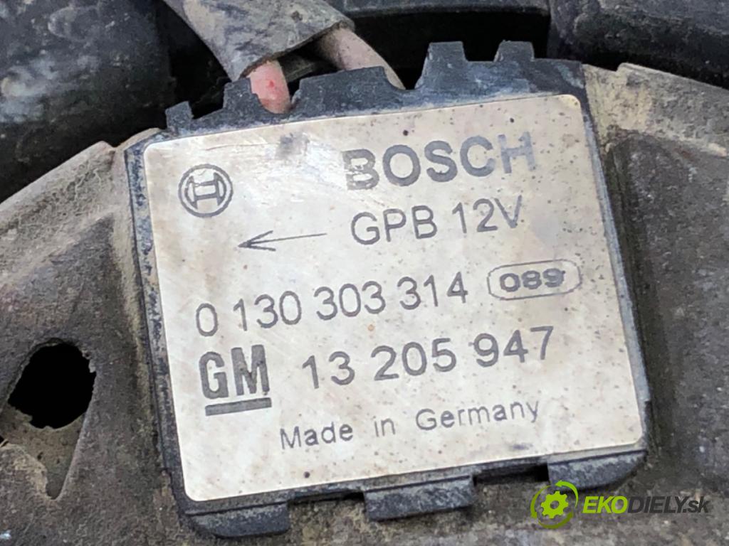 OPEL ASTRA H (A04) 2004 - 2014    1.6 (L48) 77 kW [105 KM] benzyna 2004 - 2010  Ventilátor chladiča 13205947 0130303314 (Ventilátory)