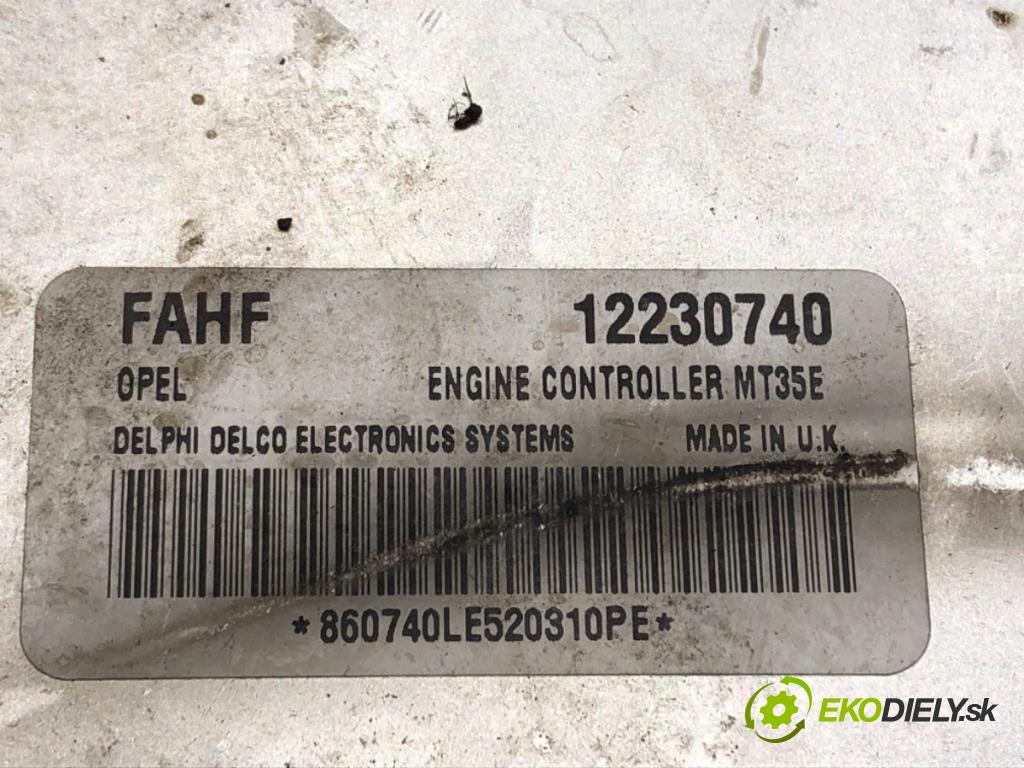 OPEL ASTRA H (A04) 2004 - 2014    1.6 (L48) 77 kW [105 KM] benzyna 2004 - 2010  riadiaca jednotka Motor 12230740 (Riadiace jednotky)
