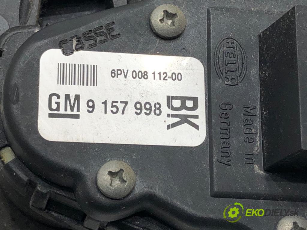 OPEL ASTRA H (A04) 2004 - 2014    1.6 (L48) 77 kW [105 KM] benzyna 2004 - 2010  Potenciometer plynu 9157998 (Pedále)
