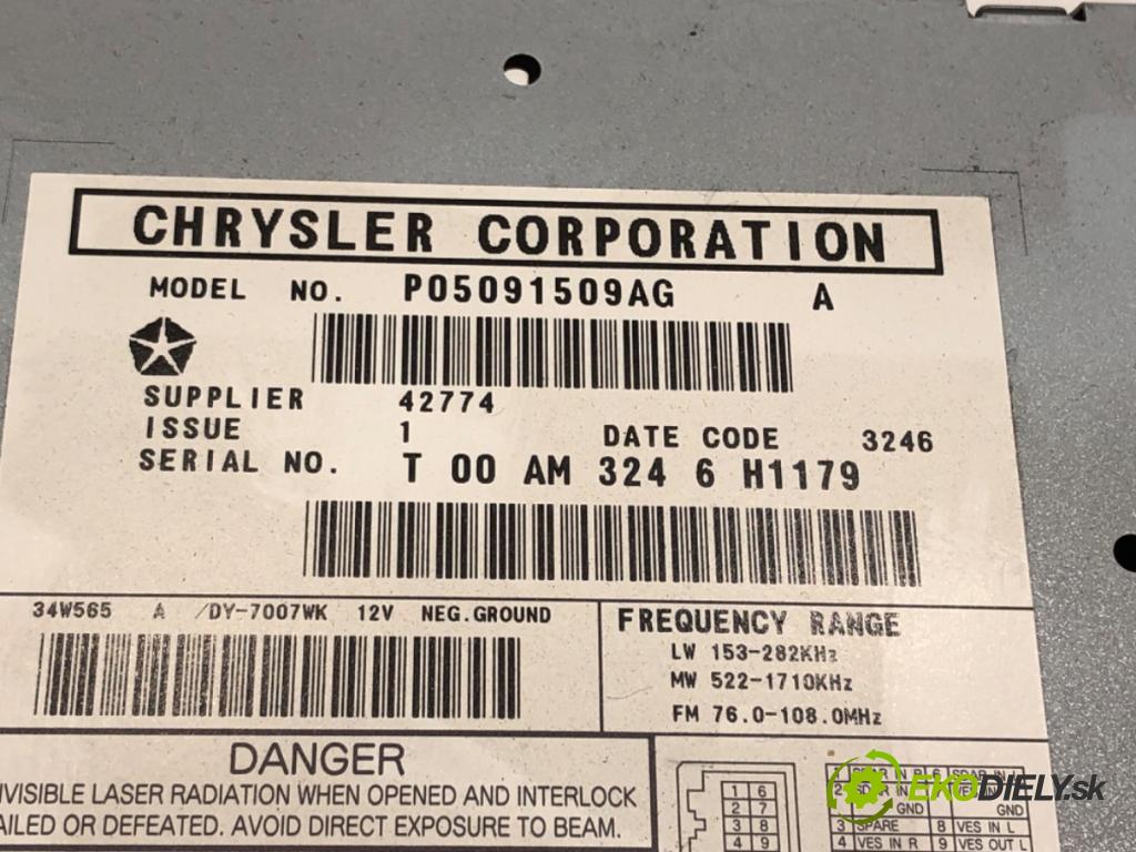 DODGE CALIBER 2006 - 2022    1.8 110 kW [150 KM] benzyna 2006 - 2009  RADIO P05091509AG (Audio zariadenia)