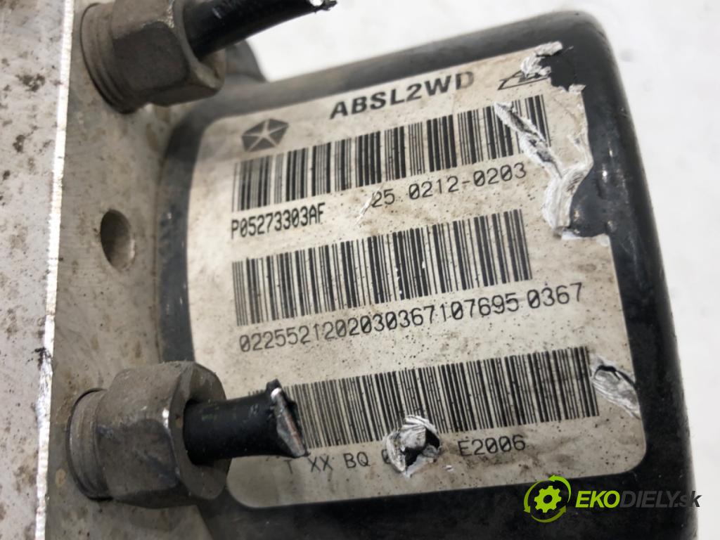 DODGE CALIBER 2006 - 2022    1.8 110 kW [150 KM] benzyna 2006 - 2009  Pumpa ABS P05273303AF (Pumpy ABS)