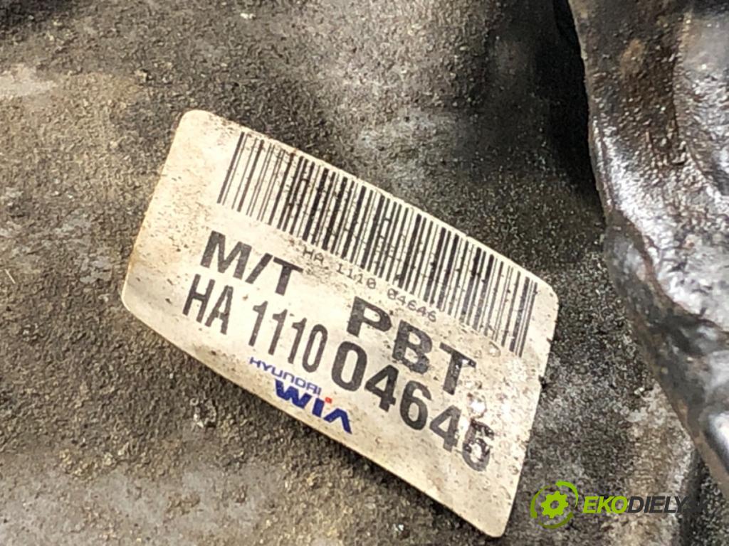 HYUNDAI i20 I (PB, PBT) 2008 - 2022    1.2 57 kW [78 KM] benzyna 2008 - 2012  Prevodovka HA1110 (Prevodovky)