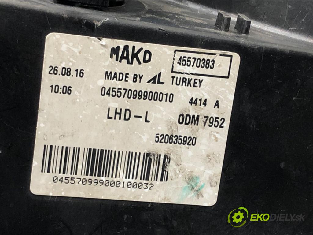 FIAT QUBO (225_) 2008 - 2022    1.4 (225AXA1A, 225CXA1A) 57 kW [78 KM] benzyna 2009 - 2022  Svetlomet ľavy predný 45570383