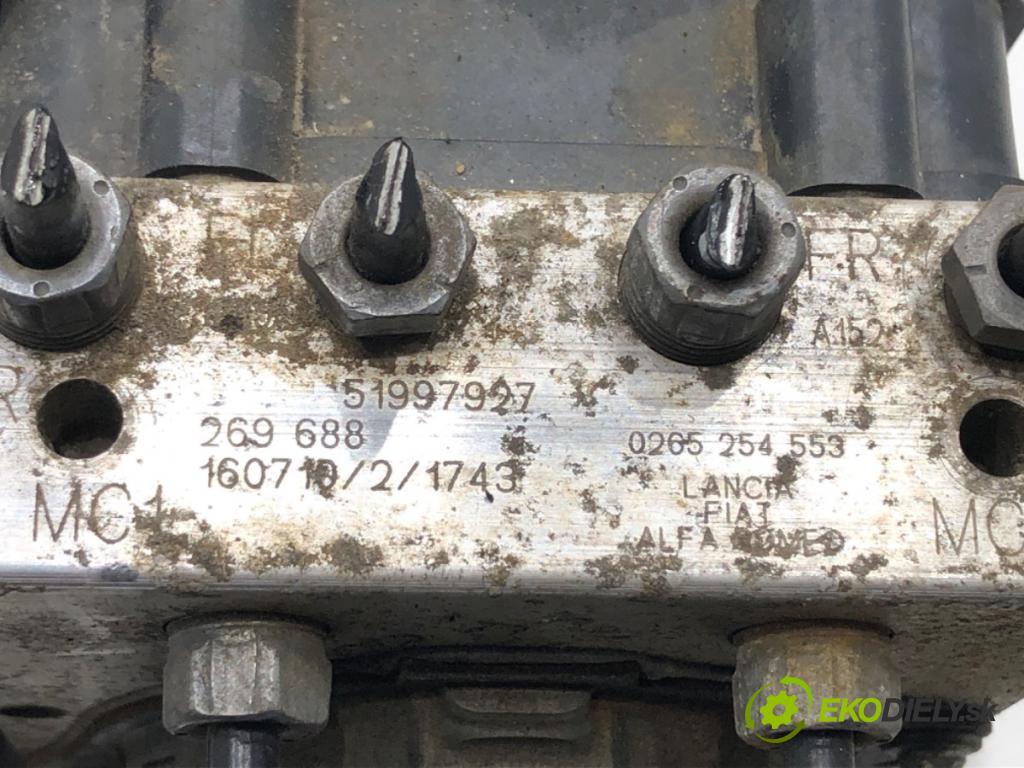 FIAT QUBO (225_) 2008 - 2022    1.4 (225AXA1A, 225CXA1A) 57 kW [78 KM] benzyna 2009 - 2022  Pumpa ABS 51997927 (Pumpy ABS)