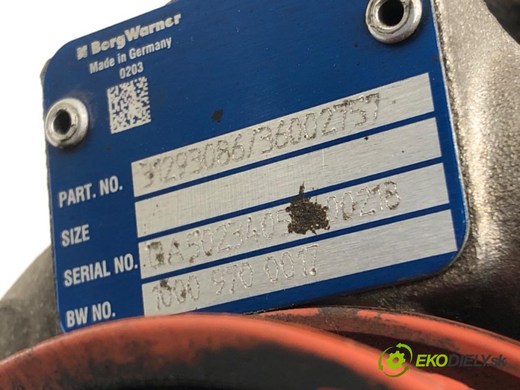 VOLVO XC60 I SUV (156) 2008 - 2017    D5 AWD 158 kW [215 KM] olej napędowy 2011 - 2015  turbo 31293086 (Turbodúchadla (kompletní))