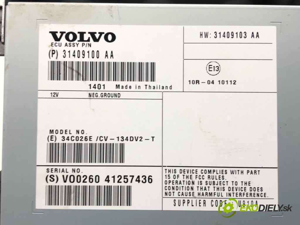 VOLVO XC60 I SUV (156) 2008 - 2017    D5 AWD 158 kW [215 KM] olej napędowy 2011 - 2015  Zosilňovač radia 31409100AA (Zosilňovače)